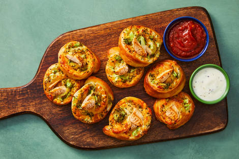 Broccoli Cheddar & Chicken Pinwheels