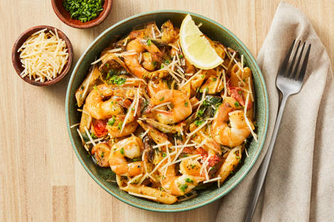 Silky Sicilian Penne with Shrimp