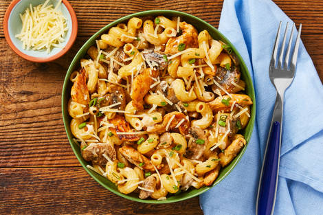 Creamy Chicken & Mushroom Cavatappi