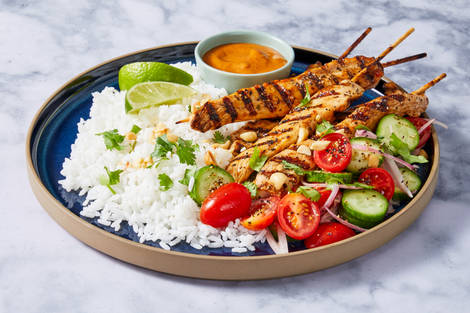 Thai-Style Grilled Organic Chicken Satay