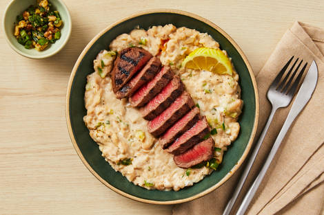 Herbed Steak with Walnut Gremolata