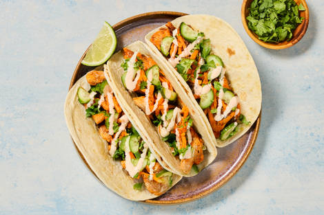 One-Pan Banh-Mi-Style Chicken Tacos