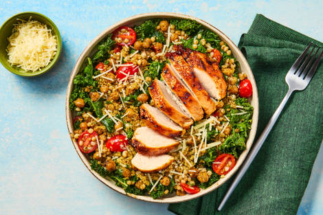 Italian Kale, Organic Chicken & Couscous Salad 