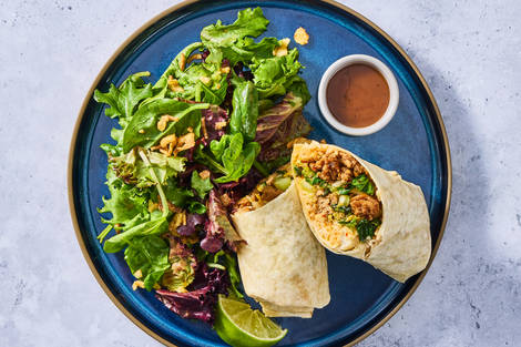 Sweet Ponzu Turkey & Bok Choy Wraps