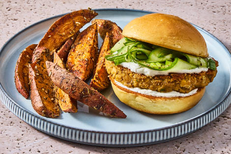 Falafel-Style Chickpea Burgers