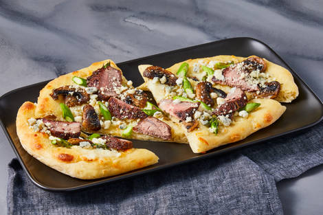 Steak & Blue Cheese Pizzas