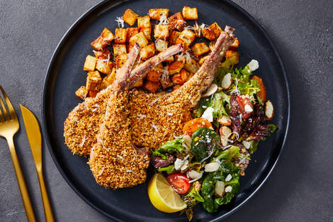 Parmesan Crispy Lamb Chops
