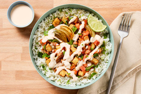Saucy Tofu Burrito Bowls