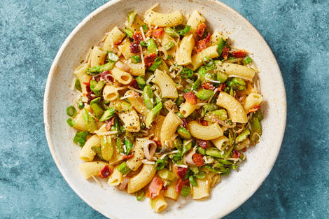 Spicy Miso Bacon Rigatoni