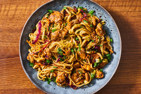 Umami Ginger Chicken Lo Mein