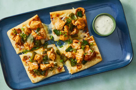 BBQ Ranch Chicken & Bacon Flatbreads