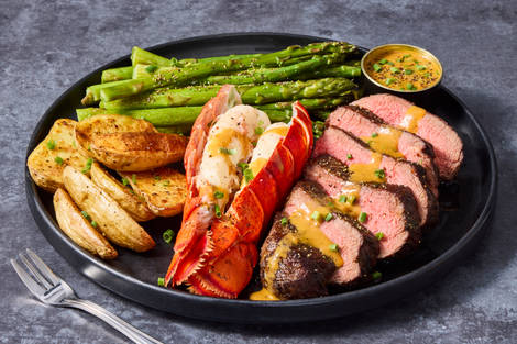 Lobster & Sirloin with Shallot-Sherry Butter