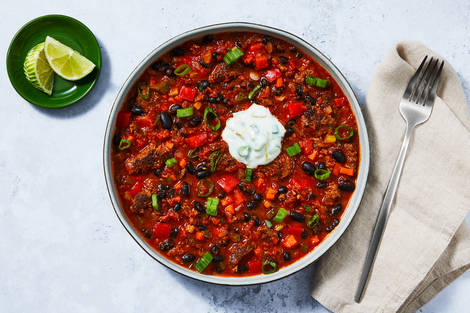 Chili tex-mex au bœuf