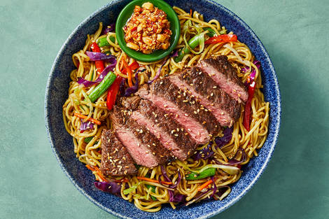 Umami Steak and Noodle Stir-Fry