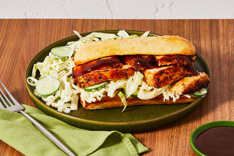 BBQ-Sauced Chicken Thigh Sandwiches