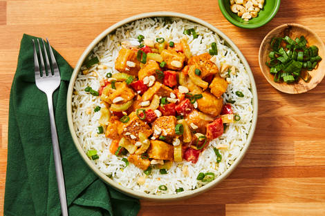 Tofu façon kung pao 