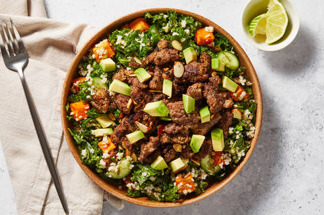 Nutritionist's Pick: Beef, Almond and Sweet Potato Bulgur Bowls
