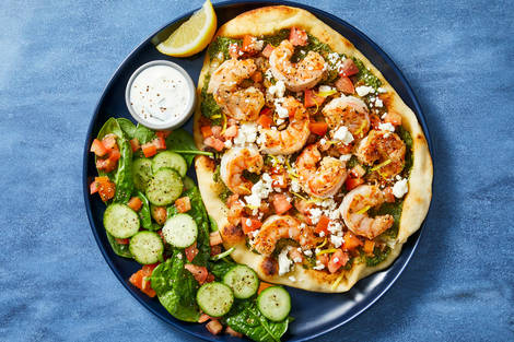 Pesto Tilapia Pizzettes