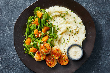 Pétoncles au beurre blanc truffé