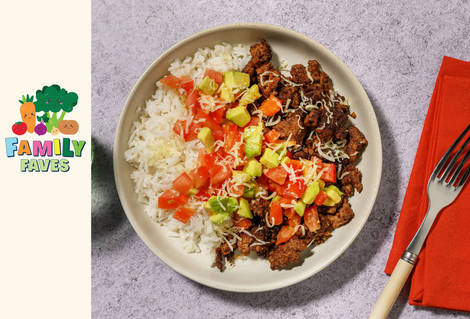 Cheesy Beef Burrito Rice Bowl