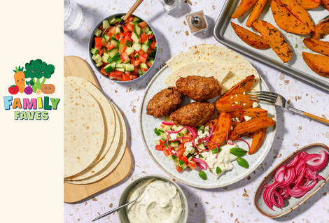 Share-Style Greek Lamb Kofta Station 