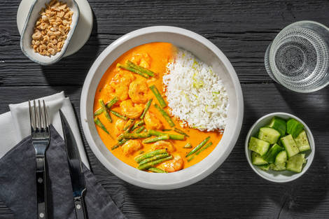 Ultimate Red Thai Style King Prawn Curry 