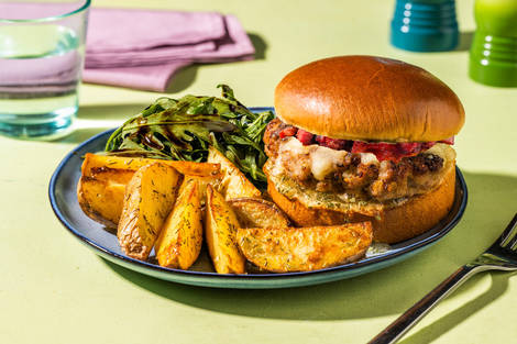 Family Favourite Bacon, Pork and Apple Burger