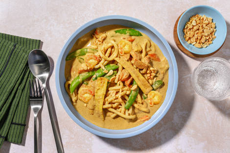 One Pan Thai Green Style Prawn Noodle Soup