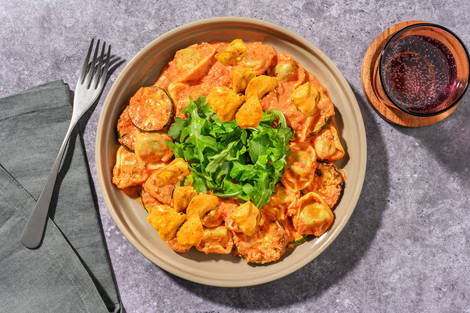 Rich and Creamy Chicken and Veggie 'Nduja Tortelloni