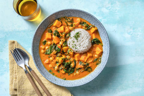 Curry indien de pois chiches & patate douce