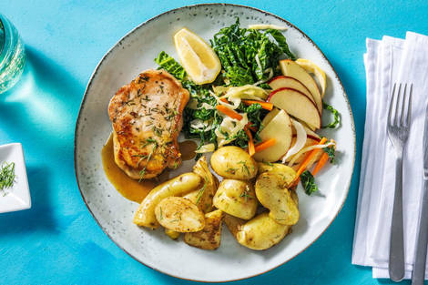 Honung- och senapsstekt fläskkött