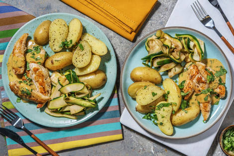 Krämig basilikakyckling