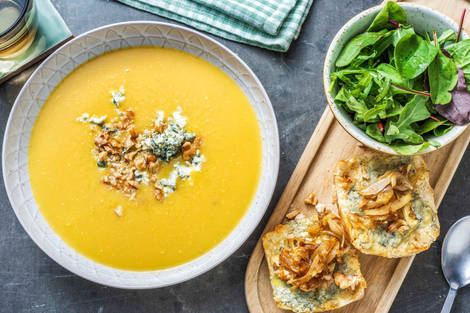 Velouté de butternut, cumin & noix