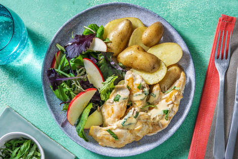 Cremet basilikumkylling