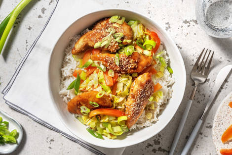 Aiguillettes de poulet façon teriyaki