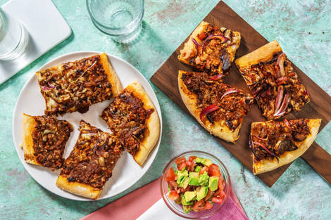 Köttfärspizza på amerikanskt vis