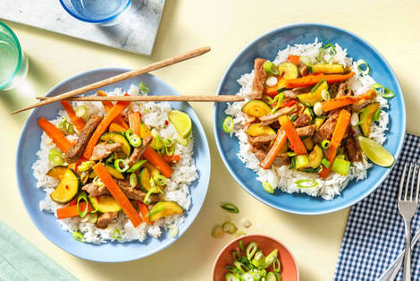 Ingefärs- och limesteka biffstrimlor