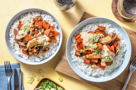 Asiatisk kyllingebowl