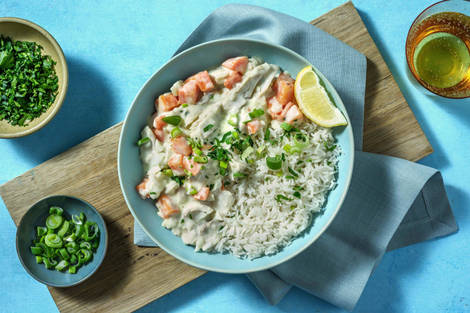 Cremiges Seelachs-Frikassee mit Karotten