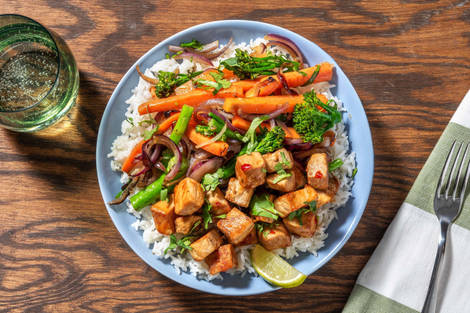 Sød chilimarineret svinekød 