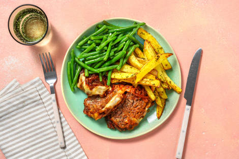 Pain de viande hachée à la mozzarella et sauce tomate