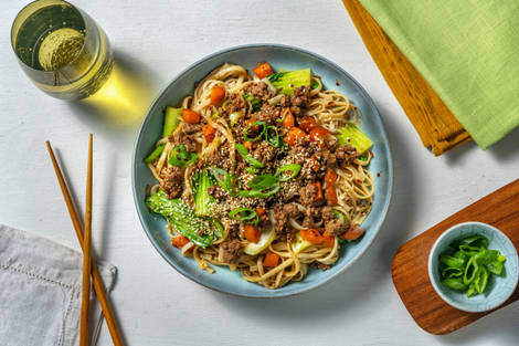 Honning- og sojastegt oksekød