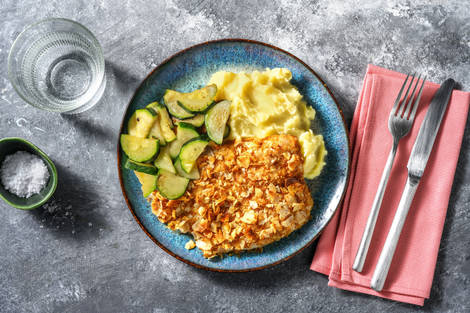 Pollo crujiente con rebozado de almendras