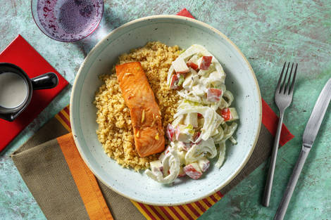 Salmone con vinaigrette asiatica