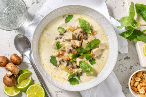 Soupe Tom Kha au tofu