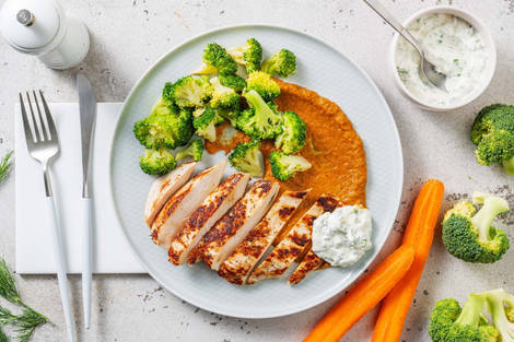 Filet de poulet & sauce à l'aneth