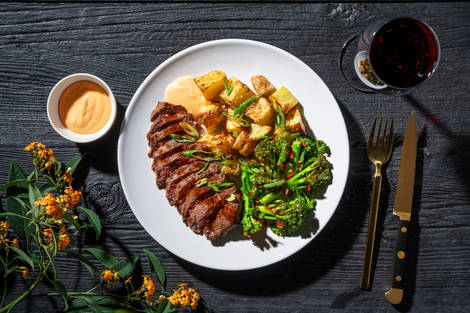 Entrecot de ternera marinado al estilo coreano