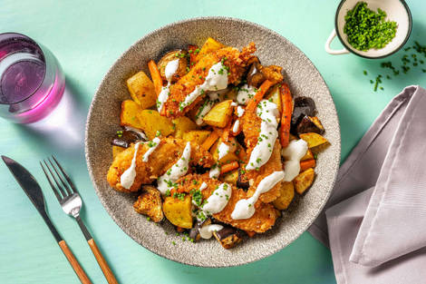 Mandelpanerad kyckling