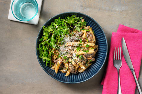 Creamy Double Mushroom Penne