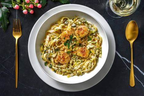 Tagliatelle aux noix de Saint-Jacques